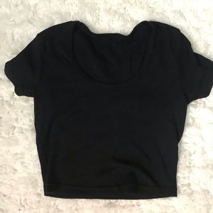 Black Crop top